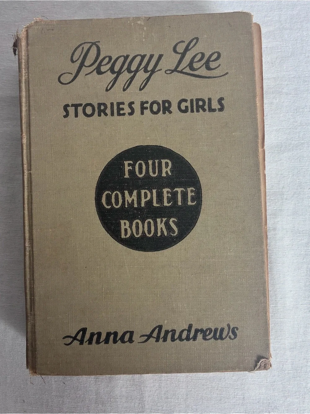 Vintage 1936 Peggy Lee Stories for Girls Hardcover Book 4 Complete Books 1 Volum